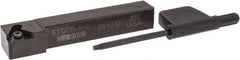 Seco - STGC, Right Hand Cut, 3/8" Shank Height x 3/8" Shank Width, Neutral Rake Indexable Turning Toolholder - 2-1/2" OAL, TC..21.5. Insert Compatibility, Series Screw Lock - Americas Industrial Supply