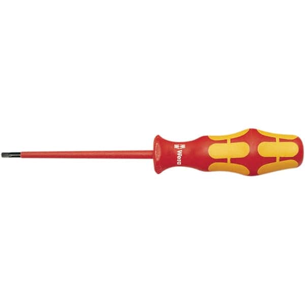 Wera - T25 Torx Driver - 4" Blade Length, 205mm OAL, Ergonomic Handle - Americas Industrial Supply