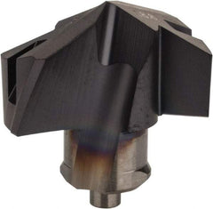 Iscar - Series ICM, 0.74" Diam Grade IC908 140° Replaceable Drill Tip - Carbide, TiAlN Finish, 18 Seat Size, Through Coolant - Americas Industrial Supply