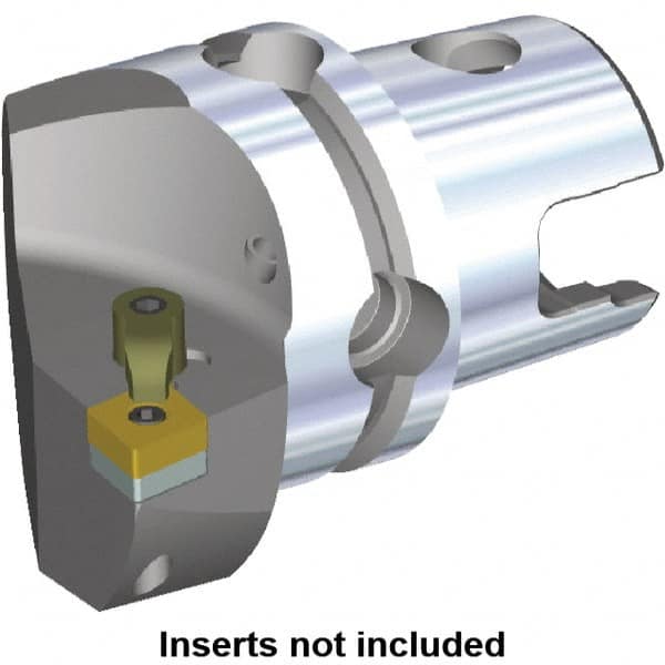 Kennametal - Left Hand Cut, Size KM50, CN.. Insert Compatiblity, Internal or External Modular Turning & Profiling Cutting Unit Head - 35mm Ctr to Cutting Edge, 50mm Head Length, Through Coolant, Series M-Clamping - Americas Industrial Supply