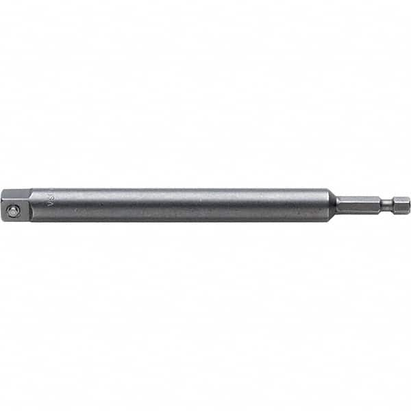 Proto - 3/8" Square Size Hex to Square Adapter - 1/4" Hex Drive, 2" OAL - Americas Industrial Supply