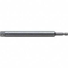 Proto - 3/8" Square Size Hex to Square Adapter - 1/4" Hex Drive, 2" OAL - Americas Industrial Supply