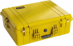 Pelican Products, Inc. - 19-23/64" Wide x 8-51/64" High, Clamshell Hard Case - Yellow, Polyethylene - Americas Industrial Supply