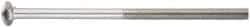 Value Collection - 5/16-18 UNC 2-1/4" Length Under Head, Standard Square Neck, Carriage Bolt - 18-8 Stainless Steel, Uncoated - Americas Industrial Supply