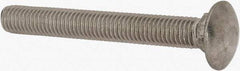 Value Collection - 1/2-13 UNC 4" Length Under Head, Standard Square Neck, Carriage Bolt - 18-8 Stainless Steel, Uncoated - Americas Industrial Supply