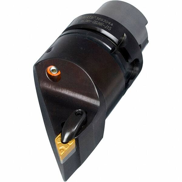 Iscar - Left Hand Cut, Size HSK A63, DN.. Insert Compatiblity, Internal or External Modular Turning & Profiling Cutting Unit Head - 25mm Ctr to Cutting Edge, 110mm Head Length, Through Coolant, Series R-Clamp - Americas Industrial Supply