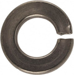 Made in USA - 1/4", 0.062" Thick Split Lock Washer - 400 Stainless Steel, Passivated Finish, 0.252" Min ID, 0.26" Max ID, 0.487" Max OD - Americas Industrial Supply