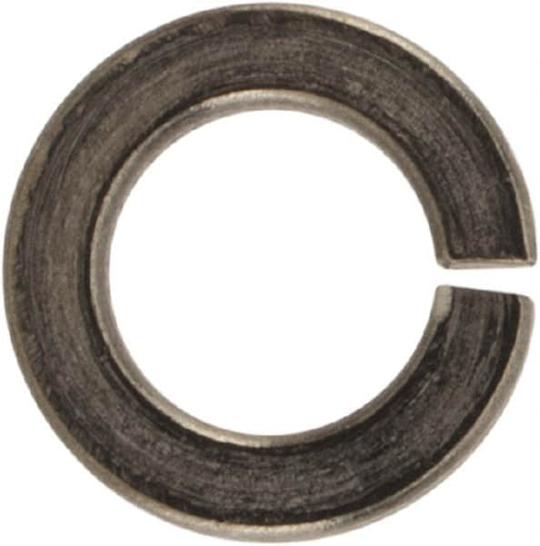 Made in USA - #4, 0.025" Thick Split Lock Washer - 400 Stainless Steel, Passivated Finish, 0.114" Min ID, 0.12" Max ID, 0.209" Max OD - Americas Industrial Supply