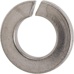 Made in USA - 5/16", 0.078" Thick Split Lock Washer - 316 Stainless Steel, 0.314" Min ID, 0.322" Max ID, 0.583" Max OD - Americas Industrial Supply
