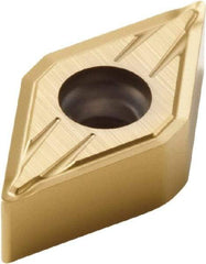 Seco - DNMU332 FF2 Grade CP500 Carbide Turning Insert - TiAlN/TiN Finish, 55° Diamond, 3/8" Inscr Circle, 3/16" Thick, 1/32" Corner Radius - Americas Industrial Supply
