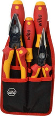 Wiha - 5 Piece Insulated Hand Tool Set - Comes in Belt Pack - Americas Industrial Supply