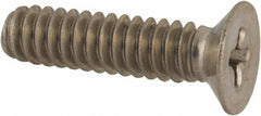 Made in USA - #10-24 UNC, 3/4" OAL Phillips Drive Machine Screw - Flat Head, Grade 18-8 Stainless Steel, Without Washer - Americas Industrial Supply