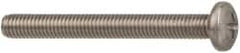 Made in USA - 1/4-28 UNF, 3/4" Length Under Head Phillips Drive Machine Screw - Pan Head, Grade 18-8 Stainless Steel, Black Oxide Finish, Without Washer - Americas Industrial Supply