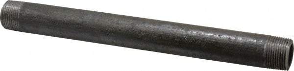 Made in USA - Schedule 80, 3/4" Diam x 10" Long Black Pipe Nipple - Threaded - Americas Industrial Supply