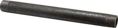 Made in USA - Schedule 80, 3/4" Diam x 10" Long Black Pipe Nipple - Threaded - Americas Industrial Supply