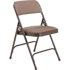 National Public Seating - Folding Chairs Pad Type: Folding Chair w/Fabric Padded Seat Material: Fabric; Steel - Americas Industrial Supply