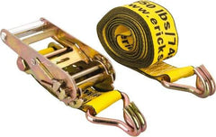 Erickson Manufacturing - 15' Long x 2" Wide, 5,000 Lb Basket Capacity, 5,000 Lb Vertical Capacity, Polyester Web Sling - Yellow - Americas Industrial Supply