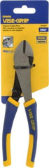 Irwin - 7" OAL, Diagonal Cutter - 13/16" Jaw Length x 1-5/32" Jaw Width, Oval Head, ProTouch Handle - Americas Industrial Supply