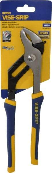 Irwin - 10" OAL, 2" Max Capacity, 7 Position Groove Joint Tongue & Groove Pliers - ProTouch Handles - Americas Industrial Supply