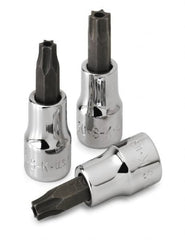 SK - 1/4" Drive, T10 Torx Bit Socket - 1-3/4" OAL, Tamper Resistant - Americas Industrial Supply