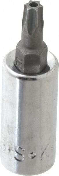 SK - 1/4" Drive, T25 Torx Bit Socket - 1-3/4" OAL, Tamper Resistant - Americas Industrial Supply