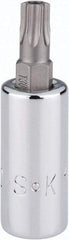 SK - 1/4" Drive, T30 Torx Bit Socket - 1-3/4" OAL, Tamper Resistant - Americas Industrial Supply
