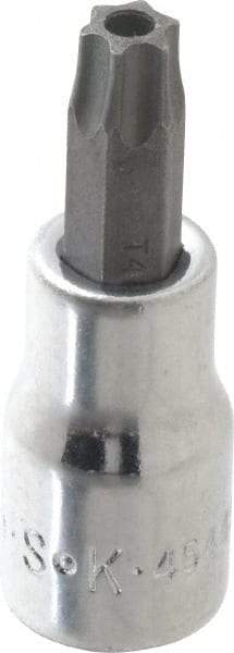 SK - 3/8" Drive, T45 Torx Bit Socket - 2" OAL, Tamper Resistant - Americas Industrial Supply