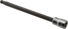 SK - 3/8" Drive, 7mm Hex Bit Socket - 6" OAL, 5" Bit Length, Long Ball End Hex Bit Socket - Americas Industrial Supply