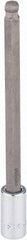 SK - 3/8" Drive, 9mm Hex Bit Socket - 6" OAL, 5" Bit Length, Long Ball End Hex Bit Socket - Americas Industrial Supply