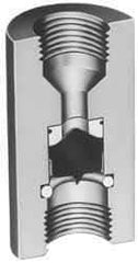Plast-O-Matic - 1/2" Pipe, 120 Max psi, 0.75 GPM, Sandwich Flow Control Valve - EPDM Seal - Americas Industrial Supply