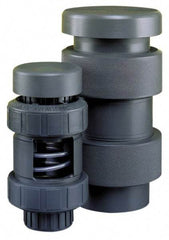 Plast-O-Matic - 1-1/2" Pipe, 100 Max psi, PVC, Normally Closed Design Vacuum Breaker Valve - EPDM Seal, PTFE Encapsulated Stainless Steel Spring, NPT End Connections - Americas Industrial Supply