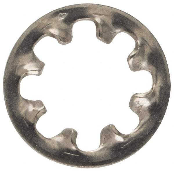 Made in USA - 5/16" Screw, 0.332" ID, Stainless Steel Internal Tooth Lock Washer - 0.607" OD, Uncoated, Grade 316 - Americas Industrial Supply