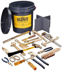 Ampco - 17 Piece Hazmat Response Tool Kit - Comes in Tool Bucket - Americas Industrial Supply