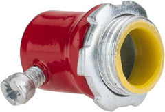 Thomas & Betts - 1/2" Trade, Steel Set Screw Straight EMT Conduit Connector - Insulated - Americas Industrial Supply