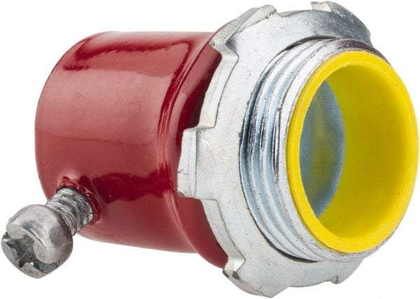 Thomas & Betts - 3/4" Trade, Steel Set Screw Straight EMT Conduit Connector - Insulated - Americas Industrial Supply