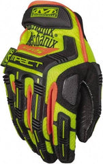 Mechanix Wear - Size L (10), ANSI Cut Lvl 4, Puncture Lvl 5, Abrasion Lvl 3, Synthetic Leather Cut Resistant Gloves - 10" Long, ArmorTex Cut Lining, Hook & Loop Cuff, Hi-Vis Yellow, Paired - Americas Industrial Supply