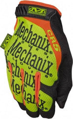 Mechanix Wear - Size M (9), ANSI Cut Lvl 4, Puncture Lvl 5, Abrasion Lvl 3, Synthetic Leather Cut Resistant Gloves - 10" Long, ArmorTex Cut Lining, Hook & Loop Cuff, Hi-Vis Yellow, Paired - Americas Industrial Supply