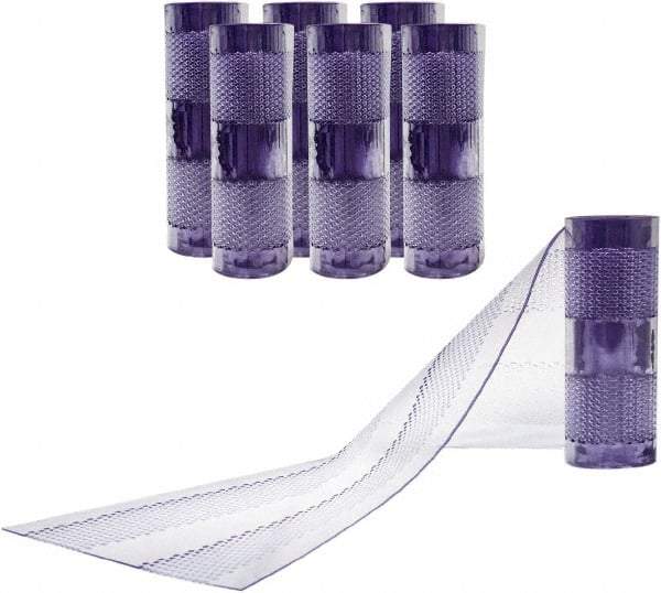 Aleco - Clear Replacement Vinyl Strip Standard Dock Curtain Strips - 12" Wide x 10' Long x 1/8" Thick, PVC - Americas Industrial Supply
