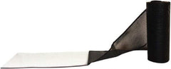Aleco - Black Top & Clear Bottom Replacement Vinyl Strip Standard Dock Curtain Strips - 8" Wide x 7' Long x 0.014" Thick, PVC - Americas Industrial Supply
