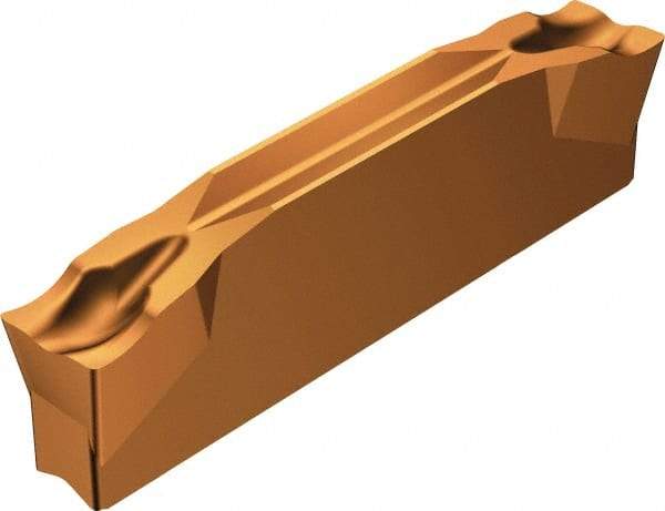 Sandvik Coromant - R123F2F CM 1145 Grade, 0.0984" Cutting Width, Carbide Cutoff Insert - 5° Right Hand Lead Angle, 0.0079" Cnr Rad, Oxide Coated - Americas Industrial Supply