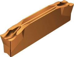 Sandvik Coromant - R123G2G CM 1145 Grade, 0.1181" Cutting Width, Carbide Cutoff Insert - 5° Right Hand Lead Angle, 0.0079" Cnr Rad, Oxide Coated - Americas Industrial Supply