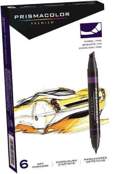 Prismacolor - French Grey 60 Art Marker - Brush Tip, Alcohol Based Ink - Americas Industrial Supply