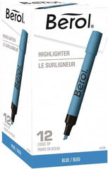 Sharpie - Blue Highlighter - Chisel Tip, AP Nontoxic Ink - Americas Industrial Supply