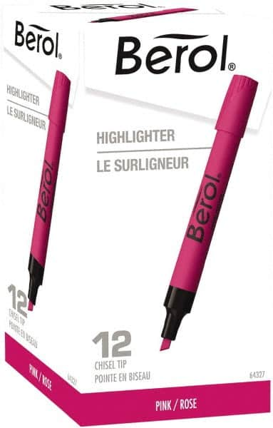 Sharpie - Pink Highlighter - Chisel Tip, AP Nontoxic Ink - Americas Industrial Supply