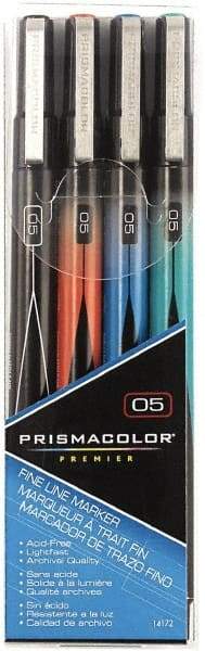 Prismacolor - Black, Blue, Green, Red Art Marker - Fine Tip, Alcohol Based Ink - Americas Industrial Supply