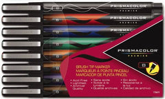 Prismacolor - Assorted Colors, Art Marker - Brush Tip, Alcohol Based Ink - Americas Industrial Supply