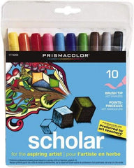 Prismacolor - Assorted Colors, Art Marker - Brush Tip, Alcohol Based Ink - Americas Industrial Supply