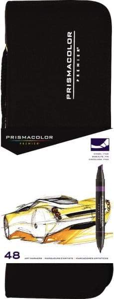 Prismacolor - Assorted Colors, Art Marker - Chisel Tip, Alcohol Based Ink - Americas Industrial Supply