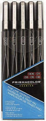 Prismacolor - Black Art Marker - Fine Tip, Alcohol Based Ink - Americas Industrial Supply