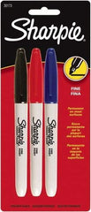 Sharpie - Black, Blue, Red Permanent Marker - Fine Tip, AP Nontoxic Ink - Americas Industrial Supply